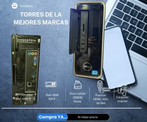 Torre Dell Intel Core i3 | 8GB RAM | SSD NVMe 256GB | WiFi