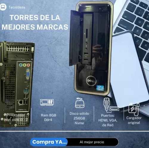 Torre Dell Intel Core i3 | 8GB RAM | SSD NVMe 256GB | WiFi